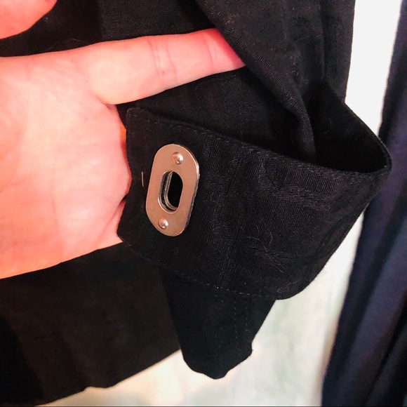 ❄️George by ME long black coat unlined 12/14 - Picture 7 of 8